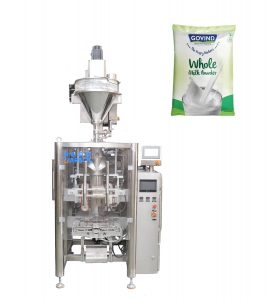 Automatický stroj na plnění a uzavírání práškové formy sáčků