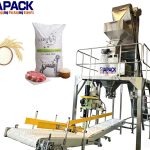 Poloautomatický vážící balicí stroj na granulované produkty o hmotnosti 25 kg