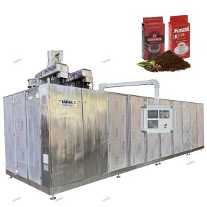 Automatický dvoukomorový vakuový sáček na tvarování cihel, plnící balicí stroj