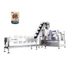 Automatický rotační stroj na balení předem vyrobených sáčků pro pevný a kapalný směsný produkt