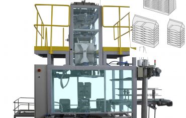 Automatická balicí linka na balení měkkých sáčků