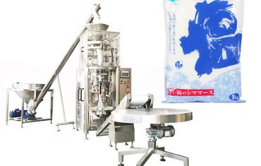 sůl vertikální forma plní těsnící stroj s volumetrickou miskou